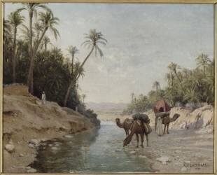 Le Gué (Jean Baptiste Paul Lazerges) - Muzeo.com