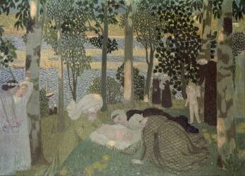 Le Nouveau-né (Maurice Denis) - Muzeo.com