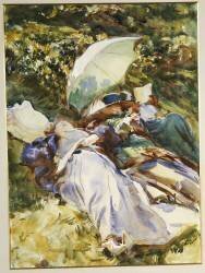 Le Parasol Vert (John Singer Sargent) - Muzeo.com