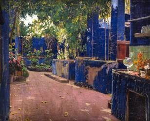 Le Patio bleu (Santiago Rusiñol) - Muzeo.com