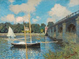 Le pont d'Argenteuil (Claude Monet) - Muzeo.com