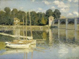 Le pont d'Argenteuil (Claude Monet) - Muzeo.com