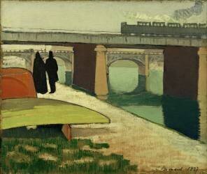 Le pont d'Asnières (Emile Bernard) - Muzeo.com