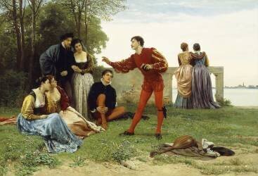 Le Récital (Eugene Von Blaas) - Muzeo.com