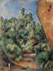 Le rocher rouge (Paul Cézanne) - Muzeo.com