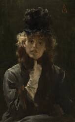 Le Sphinx Parisien (Alfred Stevens) - Muzeo.com