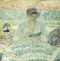 Lecture d'été (Frederick Carl Frieseke) - Muzeo.com
