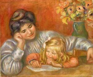 Leçon d'écriture (Auguste Renoir) - Muzeo.com