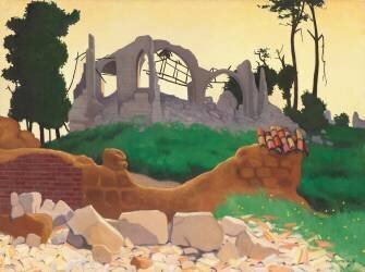 L'église de Souain (Félix Vallotton) - Muzeo.com