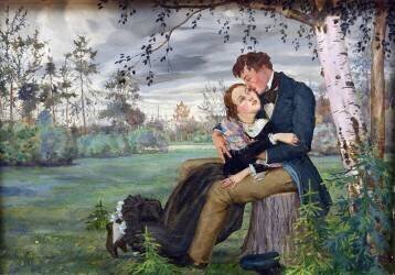 Les amoureux (Konstantin Andreevic Somov) - Muzeo.com