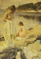 Les baigneuses (Anders Zorn) - Muzeo.com