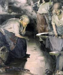 Les blanchisseuses (Abram Efimovich Arkhipov) - Muzeo.com