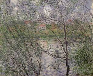 Les Bords de la Seine ou Le Printemps à Travers les Branches (Claude Monet) - Muzeo.com