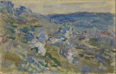 Les côteaux près de Vétheuil (Claude Monet) - Muzeo.com