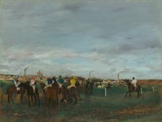 Les courses (Edgar Degas) - Muzeo.com