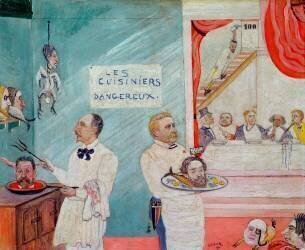 Les cuisiniers dangereux (James Ensor) - Muzeo.com