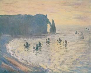 Les falaises d'Etretat (Claude Monet) - Muzeo.com