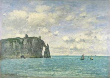 Les falaises d'Etretat (Eugène Boudin) - Muzeo.com
