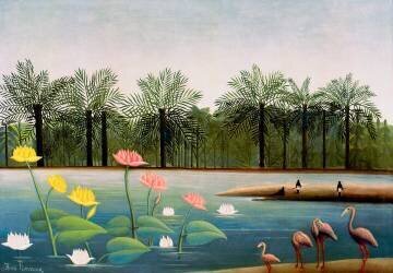 Les flamants (Henri Rousseau) - Muzeo.com