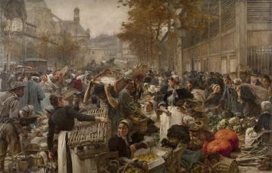 Les Halles (Léon Lhermitte) - Muzeo.com