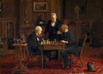 Les joueurs d'échecs (Thomas Eakins) - Muzeo.com