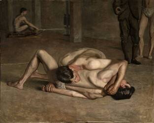 Les Lutteurs (Thomas Eakins) - Muzeo.com