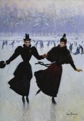 Les patineurs (Jean Béraud) - Muzeo.com