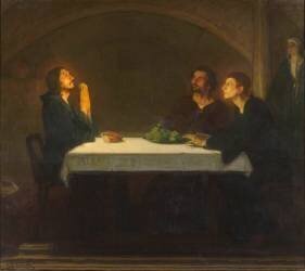 Les pèlerins d'Emmaüs (Henry Ossawa Tanner) - Muzeo.com
