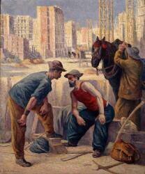 Les terrassiers (Maximilien Luce) - Muzeo.com