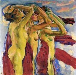 Les trois nus (Koloman Moser) - Muzeo.com