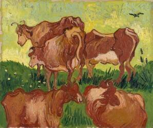 Les vaches (Vincent van Gogh) - Muzeo.com