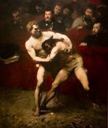 Lutteurs (Alexandre Falguière) - Muzeo.com