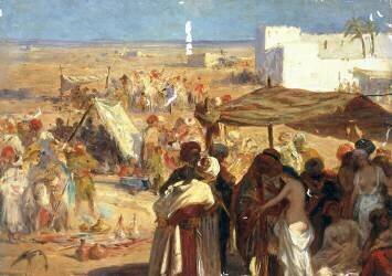 Marché oriental (Giulio Carlini) - Muzeo.com