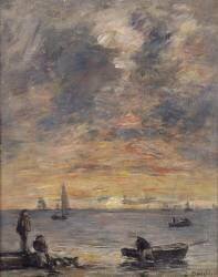 Marine, soleil couchant (Eugène Boudin) - Muzeo.com
