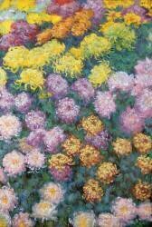 Massif de chrysanthèmes (Claude Monet) - Muzeo.com