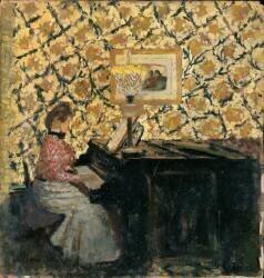 Misia au piano (Edouard Vuillard) - Muzeo.com
