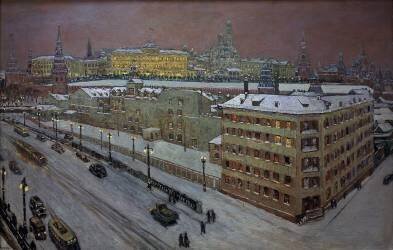 Moscou de nuit (Heinrich Vogeler) - Muzeo.com