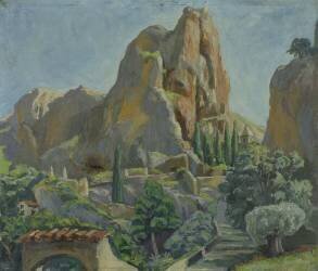 Moustiers-Sainte-Marie - Le chemin Notre-Dame (Pierre Girieud) - Muzeo.com