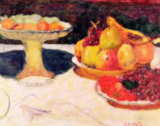 Nature morte à la corbeille de fruits (Pierre Bonnard) - Muzeo.com