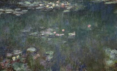 Nénuphars : reflets verts (Claude Monet) - Muzeo.com