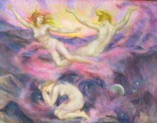 Night and Dawn (Evelyn de Morgan) - Muzeo.com