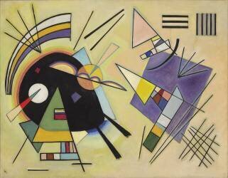 Noir et violet (Wassily Kandinsky) - Muzeo.com