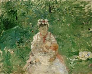 Nourrice et bébé (Berthe Morisot) - Muzeo.com