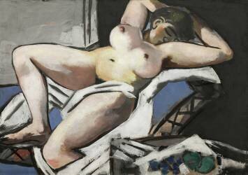 Nu allongé (Max Beckmann) - Muzeo.com