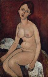 Nu assis (Amedeo Modigliani) - Muzeo.com