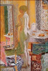 Nu devant la glace (Pierre Bonnard) - Muzeo.com