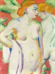 Nu en Cinabre (Franz Marc) - Muzeo.com