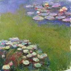Nympheas, harmonie bleue. (Claude Monet) - Muzeo.com