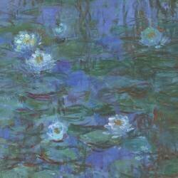 Nymphéas bleus (Claude Monet) - Muzeo.com