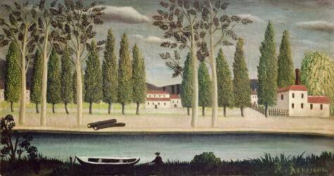 Par la rivière (Henri Rousseau) - Muzeo.com